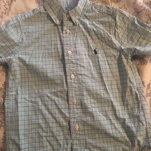 Boys short sleeve polo button down